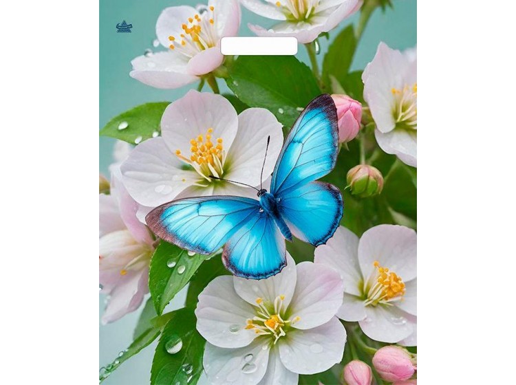 Мешок ПВД (выр.руч) 450*380 (60мкр) Голубая бабочка